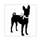 Basenji Doppy Welpe Gummistempel (Prägung)