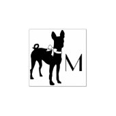 Basenji Doppy Welpe Gummistempel (Prägung)