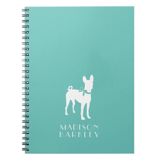 Basenji Doppy Welpe Notizblock (Vorderseite)