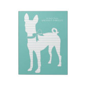 Basenji Doppy Welpe Notizblock (Rotiert)