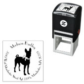 Basenji Doppy Welpe Permastempel (Beispiel)