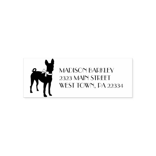 Basenji Doppy Welpe Permastempel (Design)