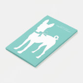 Basenji Doppy Welpe Post-it Klebezettel (angewinkelt)