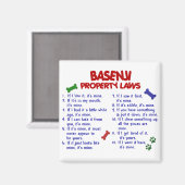 BASENJI-Eigentumsgesetze 2 Magnet (Vorderseite/Rückseite)
