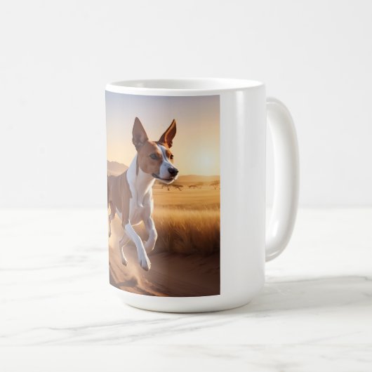 Basenji Elegant Coffee Tasse (VorderseiteRechts)