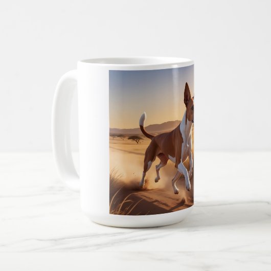 Basenji Elegant Coffee Tasse (Vorderseite Links)