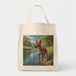 Basenji Elegant Lebensmittelgeschäft Tote Bag Tragetasche