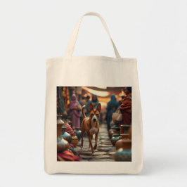 Basenji Elegant Lebensmittelgeschäft Tote Bag Tragetasche
