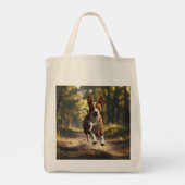 Basenji Elegant Lebensmittelgeschäft Tote Bag Tragetasche (Rückseite)