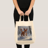 Basenji Elegant Lebensmittelgeschäft Tote Bag Tragetasche (Vorderseite (Produkt))