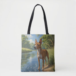 Basenji Elegant Shoulder Tote Bag Tasche