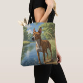 Basenji Elegant Shoulder Tote Bag Tasche (Von Nahem)
