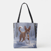 Basenji Elegant Shoulder Tote Bag Tasche (Rückseite)