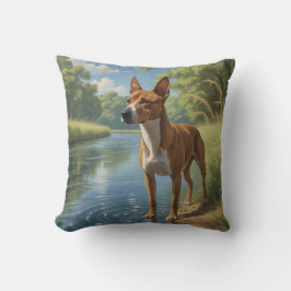 Basenji Elegant Throw Kissen
