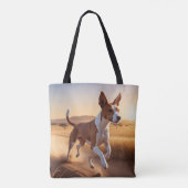 Basenji Elegant Tote Bag Tasche (Rückseite)