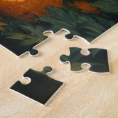 Basenji Enchanted Forest Halloween Kunstwerk Puzzle (Seite)