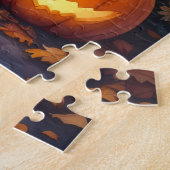 Basenji Enchanted Forest Halloween Kunstwerk Puzzle (Seite)