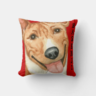 Basenji-Farbblock Kissen