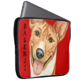Basenji-Farbblock Laptopschutzhülle (Vorne Rechts)