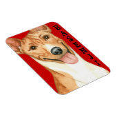 Basenji-Farbblock Magnet (Rechte Seite)