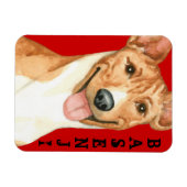 Basenji-Farbblock Magnet (Horizontal)
