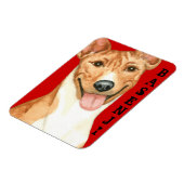 Basenji-Farbblock Magnet (Linke Seite)