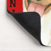 Basenji-Farbblock Mousepad (Ecke)