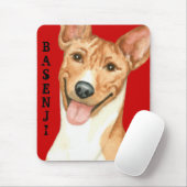 Basenji-Farbblock Mousepad (Mit Mouse)