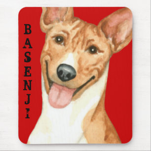 Basenji-Farbblock Mousepad