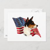 Basenji-Flagge Postkarte (Vorne/Hinten)