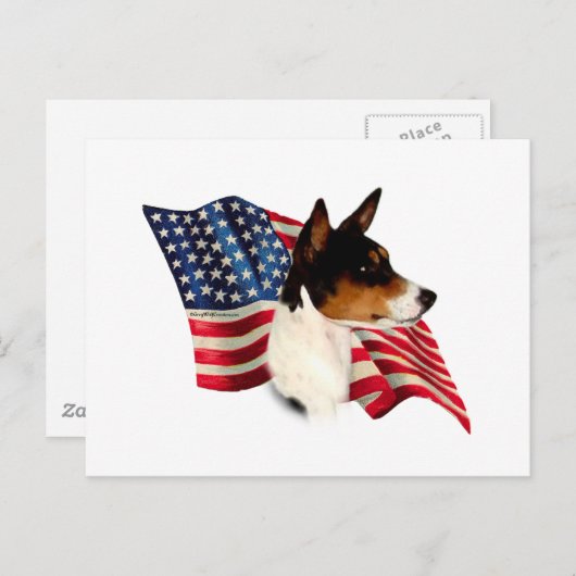Basenji-Flagge Postkarte (Vorne/Hinten)