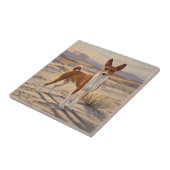 Basenji Fliese (Seite)
