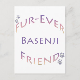 Basenji Furever Postkarte