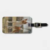 Basenji Gepäckanhänger (Vorderseite horizontal)