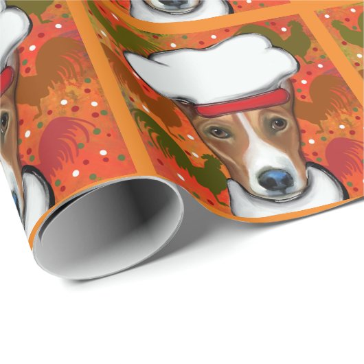 BASENJI GESCHENKPAPIER (Rolleneckpunkt)