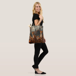 Basenji Halloween Nacht Hunde Leckerli  Tasche