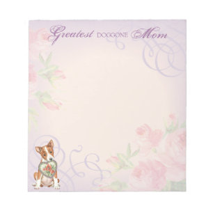 Basenji Heart Mama Notizblock
