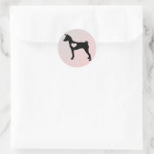 Basenji Heart Stickers (Tasche)