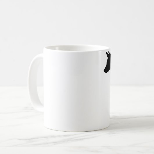 Basenji Herz-Tasse Kaffeetasse (Vorderseite Links)