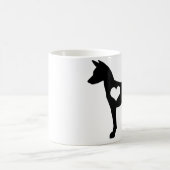 Basenji Herz-Tasse Kaffeetasse (Mittel)