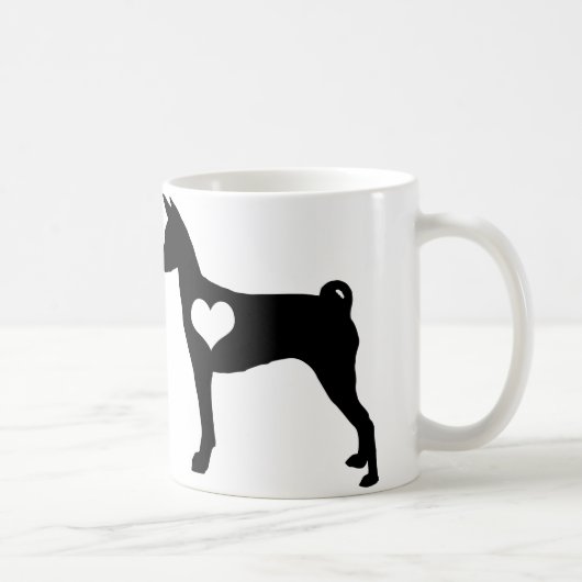 Basenji Herz-Tasse Kaffeetasse (Rechts)