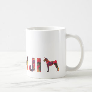 Basenji Hound Hund farbenfrohe grafische Multi-Tas Kaffeetasse