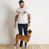 Basenji Hound Property of Hunde Breed T-Shirt