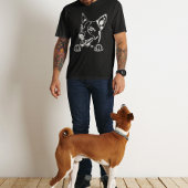 Basenji Hound Sketched Head T-Shirt