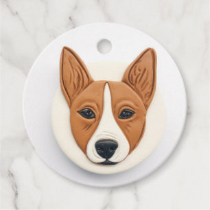 Basenji Hund 3D Inspiriert Geschenkanhänger
