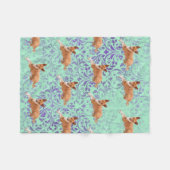Basenji-Hund  Fleecedecke (Vorderseite (Horizontal))