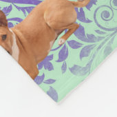Basenji-Hund  Fleecedecke (Ecke)