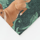 Basenji-Hund  Fleecedecke (Ecke)