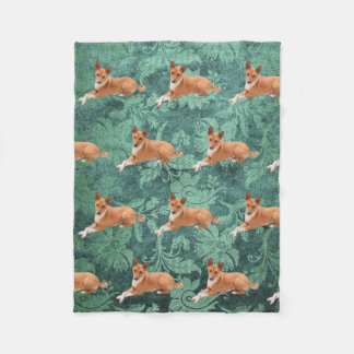 Basenji-Hund  Fleecedecke