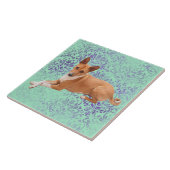 Basenji-Hund Fliese (Seite)